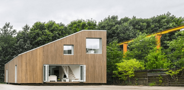 Casa container de techo inclinado 20 increíbles diseños de casas hechas con contenedores - 2019